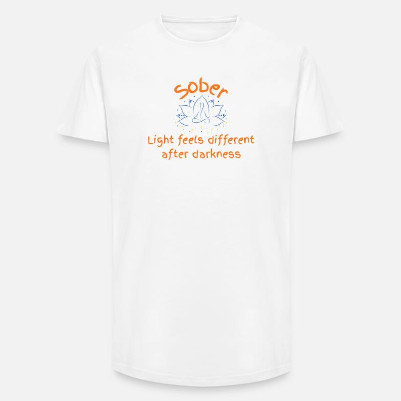 Nüchternes Licht nach der Dunkelheit - Long Fit Männer T-Shirt - Weiß