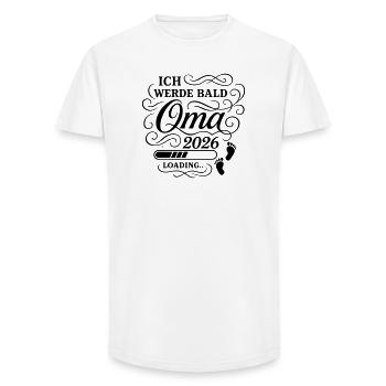 Ich werde bald Oma 2026 - Long Fit Männer T-Shirt - Weiß - Vorne - AI Model Male 185 light (185cm)