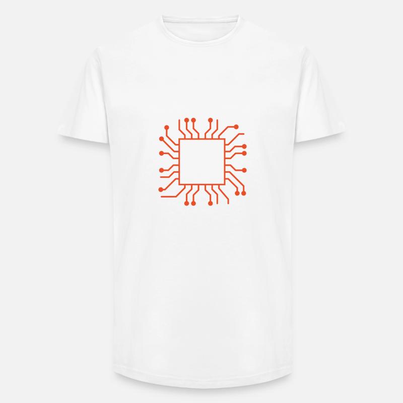 Multitasking-Modus – CPU-Überlastung erkannt - Long Fit Männer T-Shirt - Weiß