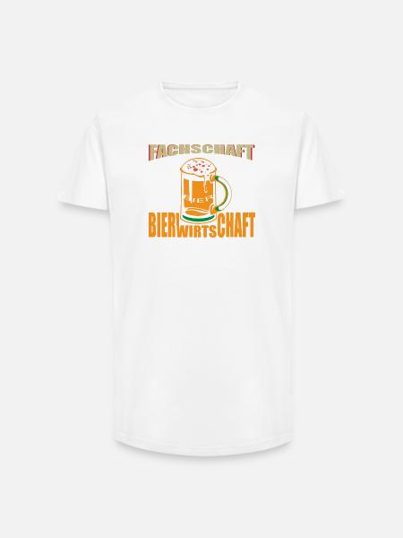 Fachschaft für Bierwirtschaft Emblem / Lustig - Long Fit Männer T-Shirt - Weiß