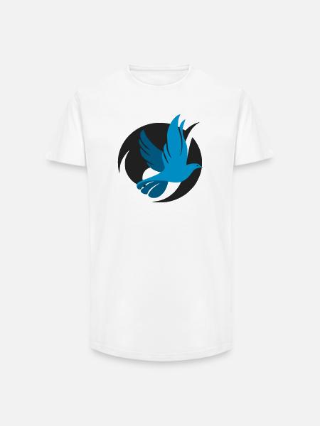 Original dove logo - Long Fit Men's T-Shirt - white