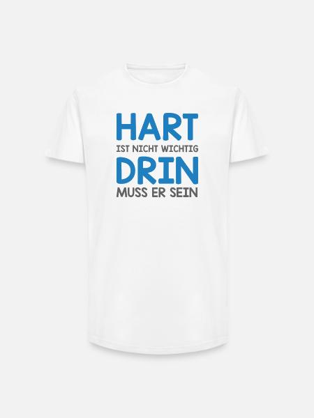 Hard is not important... - Long Fit Men's T-Shirt - white