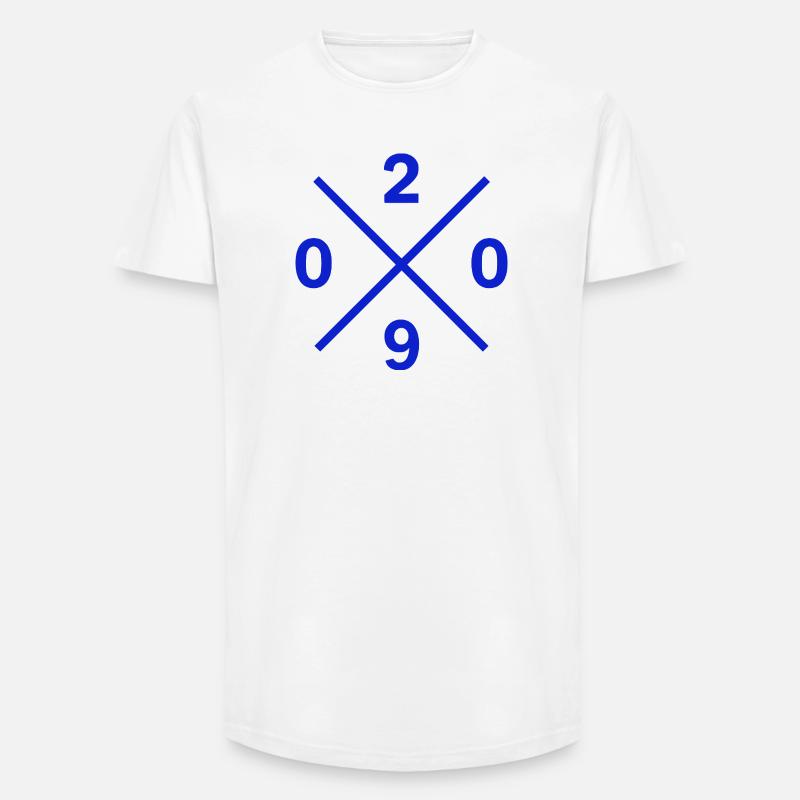Dialling Code 0209 Gelsenkirchen Ruhrpott Merch - Long Fit Men's T-Shirt - white