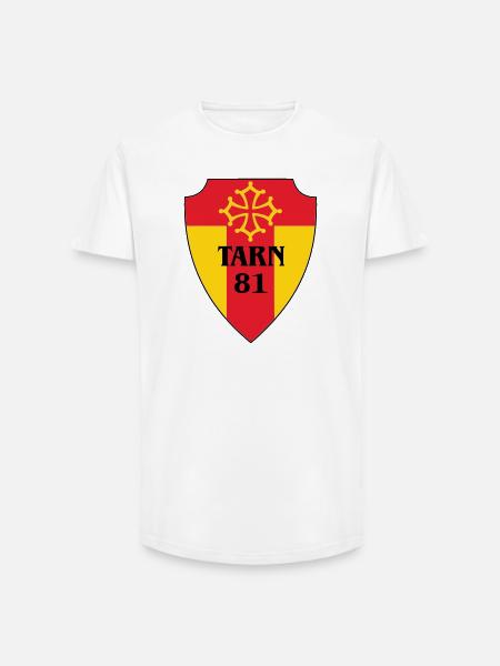 Tarn-Wappen 81 - Long Fit Männer T-Shirt - Weiß