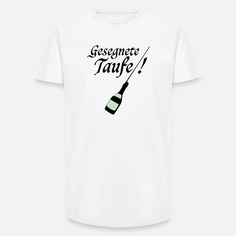 Taufe - Long Fit Männer T-Shirt - Weiß