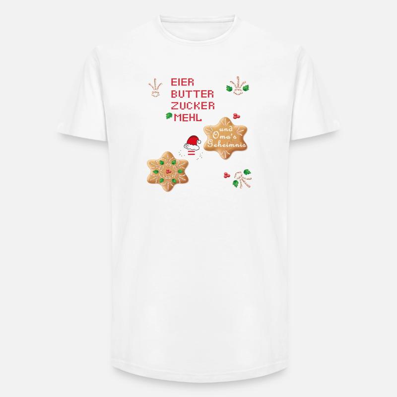 Weihnachtsplätzchen - Long Fit Männer T-Shirt - Weiß