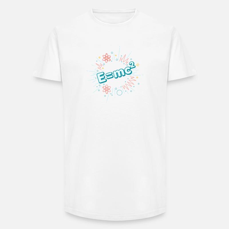 E=mc2 Wissenschaftliche Explosion - Long Fit Männer T-Shirt - Weiß