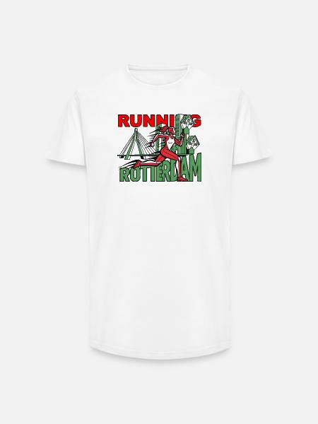 Runner Rotterdam CityRun - Long Fit Men's T-Shirt - white