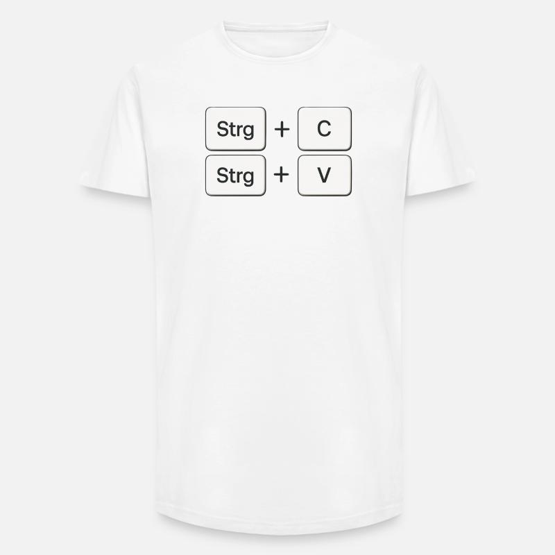 Copy + Paste | Copy + Paste - Long Fit Men's T-Shirt - white