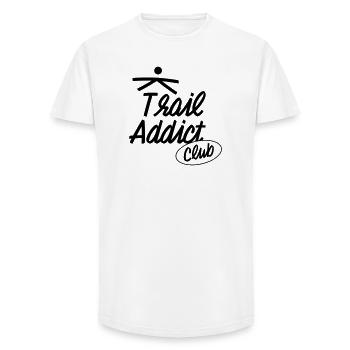 Trail Addict Club - T-shirt coupe longue homme - blanc - Devant - AI Model Male 185 light (185cm)