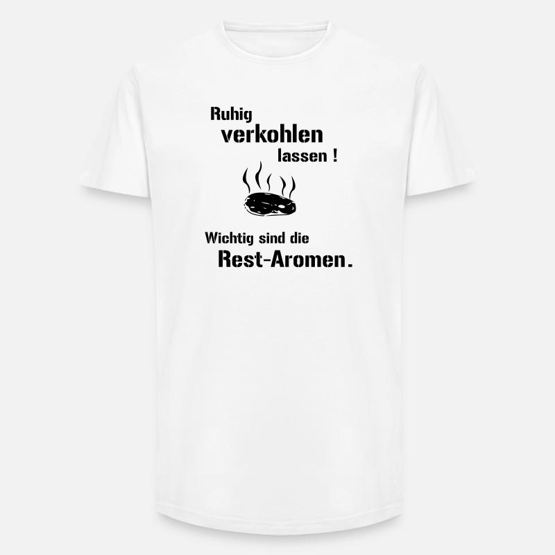 Restaromen - Long Fit Männer T-Shirt - Weiß