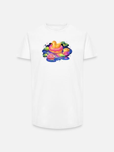 Fruity donut duck trip - Long Fit Men's T-Shirt - white