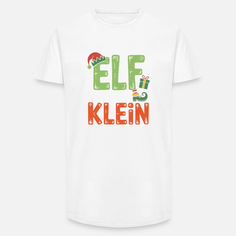 Ich bin kein Elf – nur klein - Long Fit Männer T-Shirt - Weiß