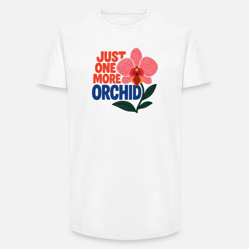 Nur noch eine Orchidee - Long Fit Männer T-Shirt - Weiß