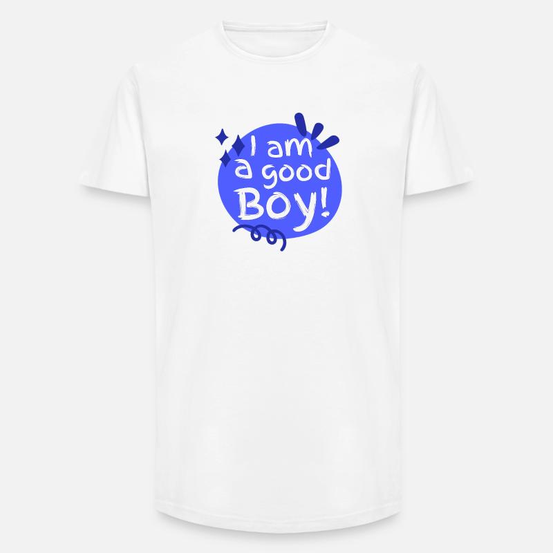 Ich bin ein guter Junge - Long Fit Männer T-Shirt - Weiß