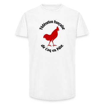 French Federation of Cockerel in Paste - Long Fit Men's T-Shirt - white - Front - AI Model Male 185 light (185cm)