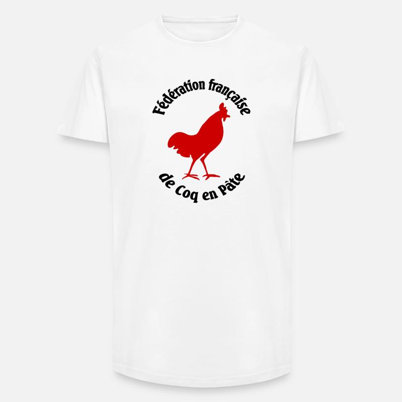 Französische Föderation von Hahnen in Paste - Long Fit Männer T-Shirt - Weiß