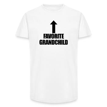 Favorite grandchild - Long Fit Men's T-Shirt - white - Front - AI Model Male 185 light (185cm)