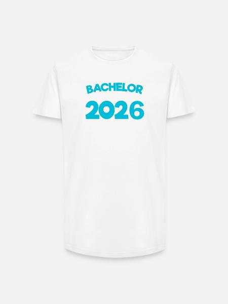 Bachelor 2026 Graduation Graduation - Long Fit Men's T-Shirt - white