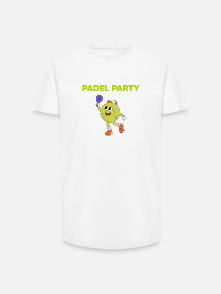 Padel party, ball dances! Smash it - Long Fit Men's T-Shirt - white