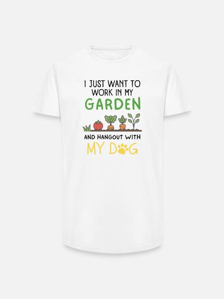 Gartenhundebesitzer Mama Papa Haustiereltern - Long Fit Männer T-Shirt - Weiß