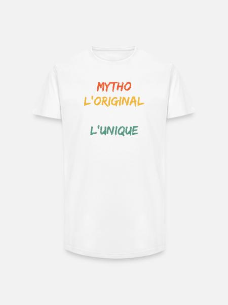 Mytho Original The True Unique - Long Fit Men's T-Shirt - white
