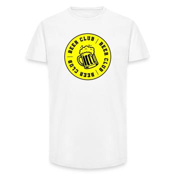 Bier Club Verein Saufen - Long Fit Männer T-Shirt - Weiß - Vorne - AI Model Male 185 light (185cm)