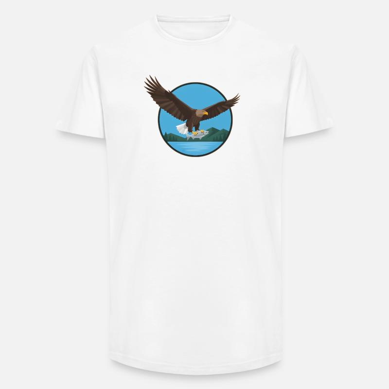 White-tailed eagle eagle - Long Fit Men's T-Shirt - white