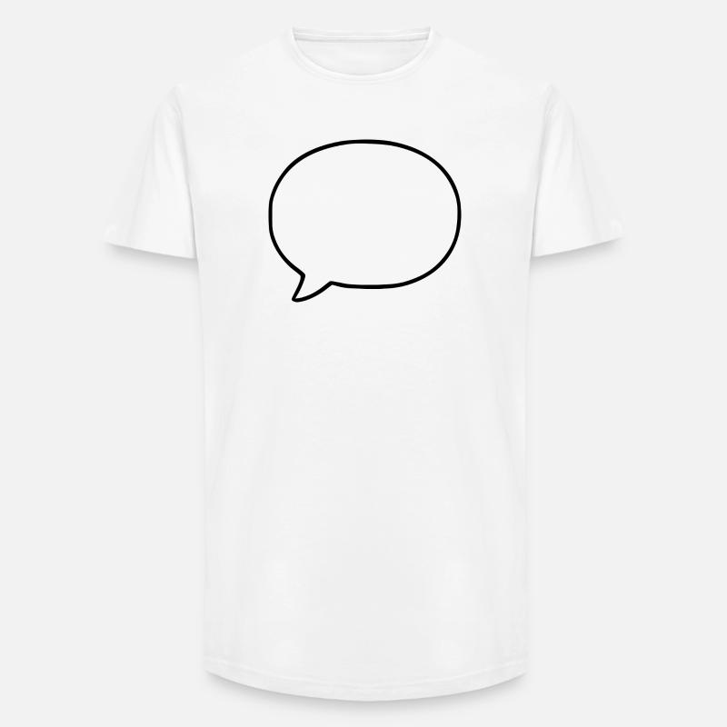 Personalize your own speech bubble comic - Long Fit Men's T-Shirt - white