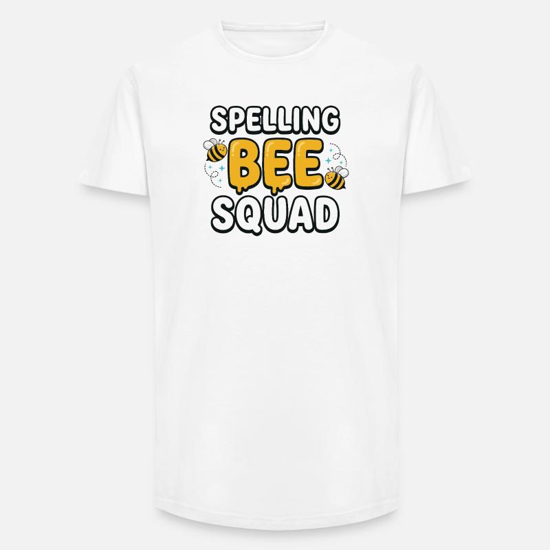 Spelling Bee Squad Cute Bee Team - Long Fit Men's T-Shirt - white