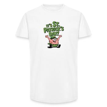 Kartoffelspaß St Patrick's Day - Long Fit Männer T-Shirt - Weiß - Vorne - AI Model Male 185 light (185cm)