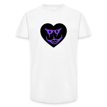 Liebe - Long Fit Männer T-Shirt - Weiß - Vorne - AI Model Male 185 light (185cm)