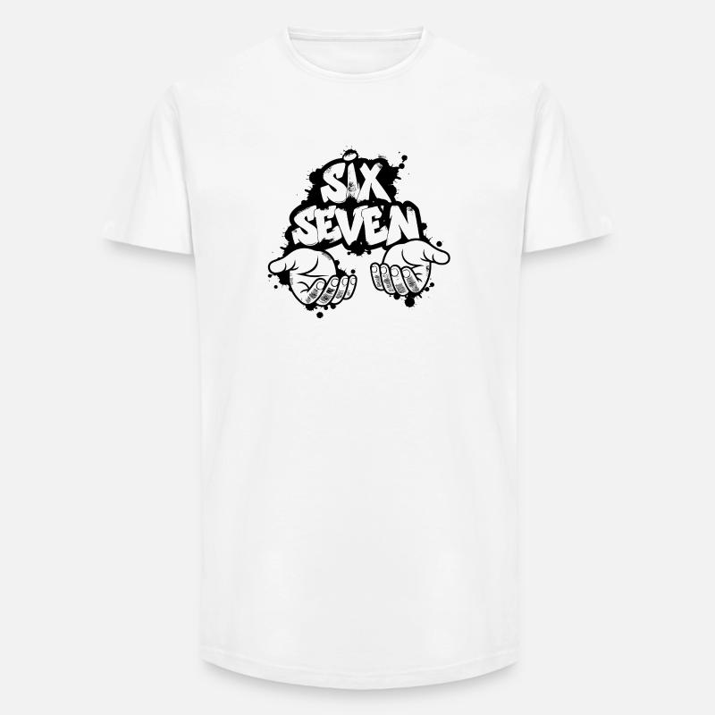 Sei Sette Graffiti - T-shirt uomo a vestibilità lunga - bianco