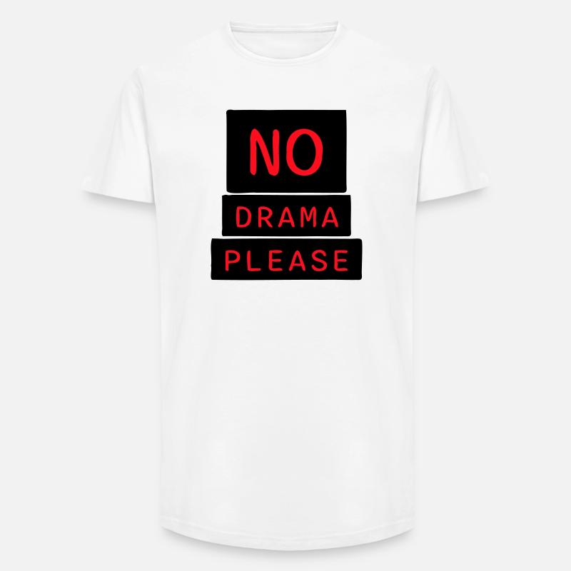 Niente drammi, per favore riposa, rilassati, rilassati, rilassati, divertiti. - T-shirt uomo a vestibilità lunga - bianco