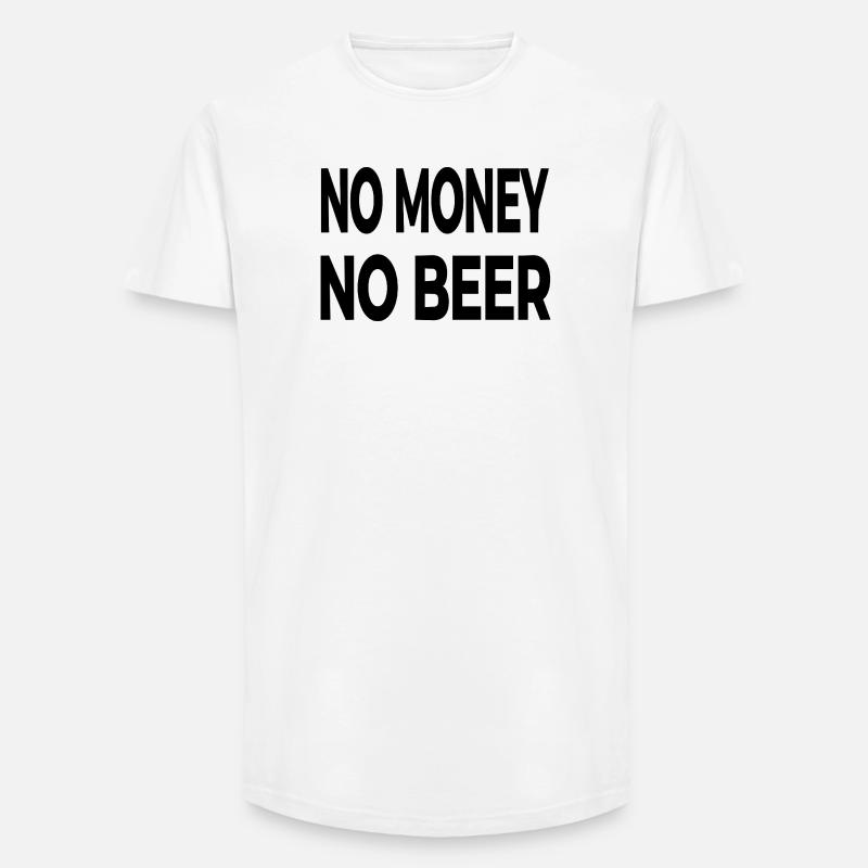Bier - Long Fit Männer T-Shirt - Weiß