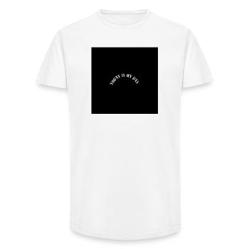 Today Is My Day - Long Fit Men's T-Shirt - white - Front - AI Model Male 185 light (185cm)