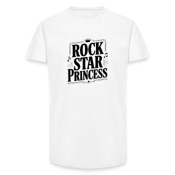 Rock Star Princess - Long Fit Männer T-Shirt - Weiß - Vorne - AI Model Male 185 light (185cm)