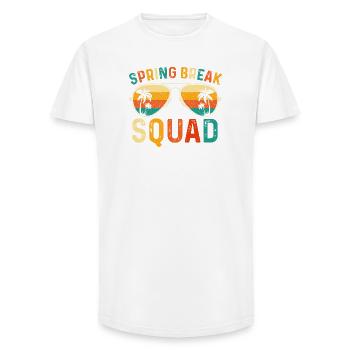 Spring Break Squad Girls Trip Beach Cruise 2026 - Long Fit Men's T-Shirt - white - Front - AI Model Male 185 light (185cm)