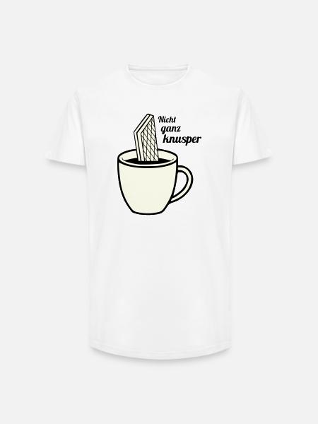 Not quite crunchy - Long Fit Men's T-Shirt - white
