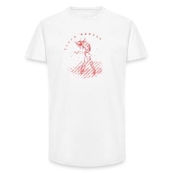 CloudDancer - Long Fit Men's T-Shirt - white - Front - AI Model Male 185 light (185cm)