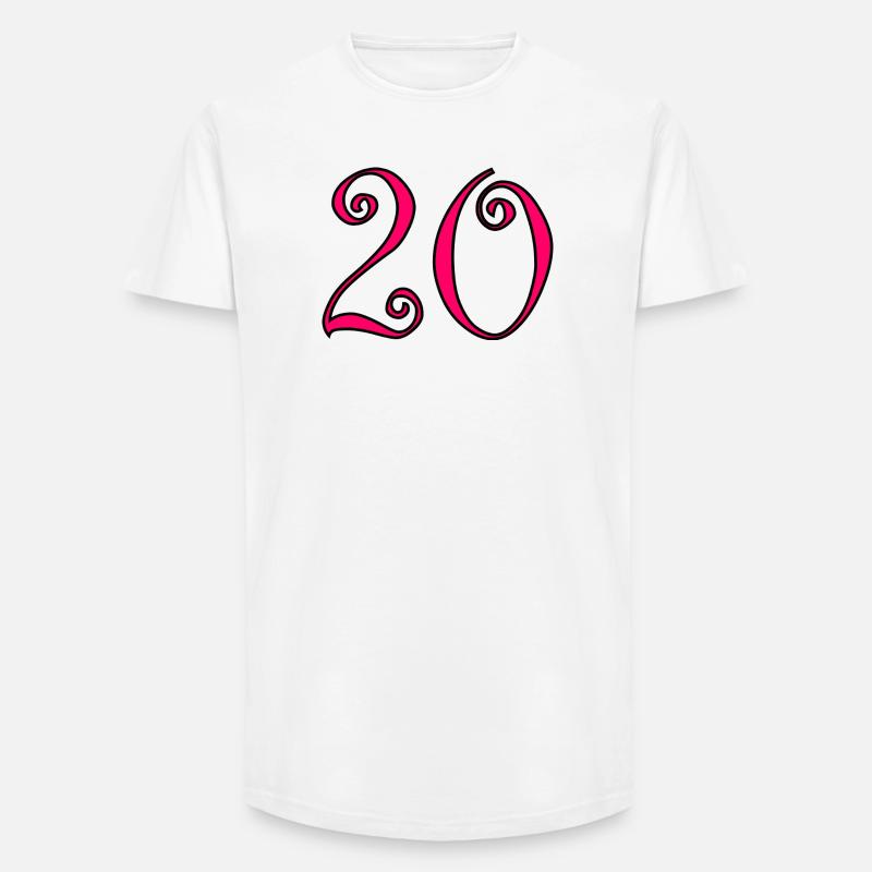 Farbe2-460_text234-2-50-5-4-8-6-8-7-3-0-6-3-3 - Long Fit Männer T-Shirt - Weiß