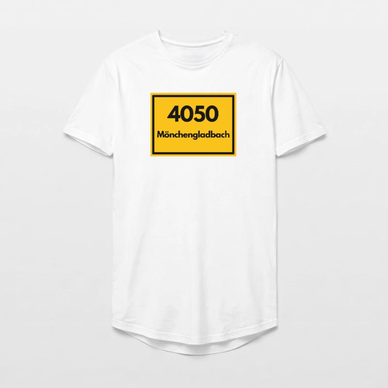 OLD POSTCODE POSTCODE 4050 MÖNCHENGLADBACH FUSSBAL Long Fit Men's T-Shirt