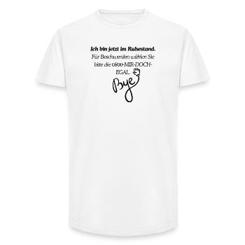 Retirement Design - Long Fit Men's T-Shirt - white - Front - AI Model Male 185 light (185cm)