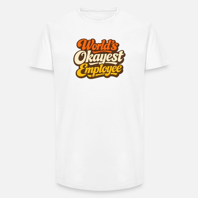 Der beste Mitarbeiter der Welt - Long Fit Männer T-Shirt - Weiß