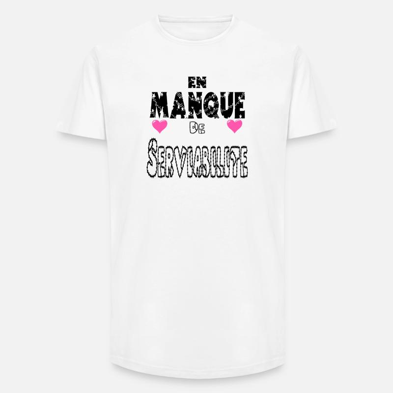 Lacking Helpfulness - Long Fit Men's T-Shirt - white