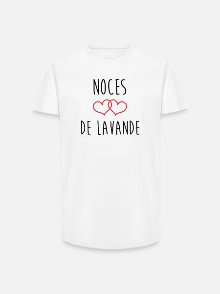 Lavender Wedding 46 Years - Long Fit Men's T-Shirt - white