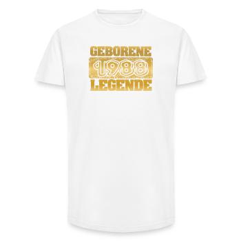 Citation 1988 - T-shirt coupe longue homme - blanc - Devant - AI Model Male 185 light (185cm)
