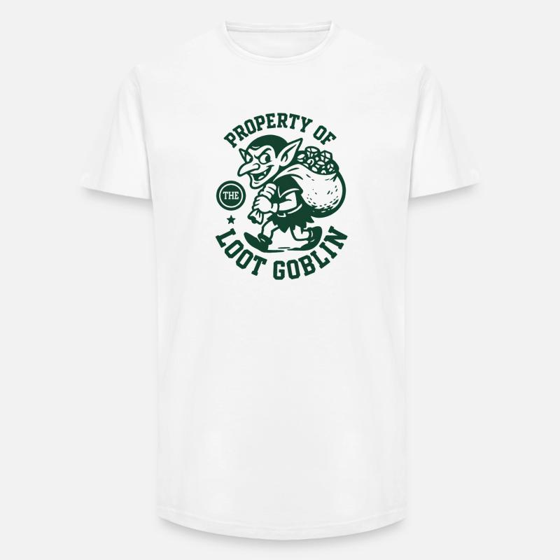 Loot-Goblin Eigentum | RPG Beute Sammler - Long Fit Männer T-Shirt - Weiß