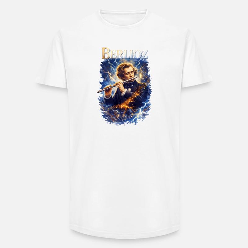 Berlioz Flöte Sturmklang - Long Fit Männer T-Shirt - Weiß