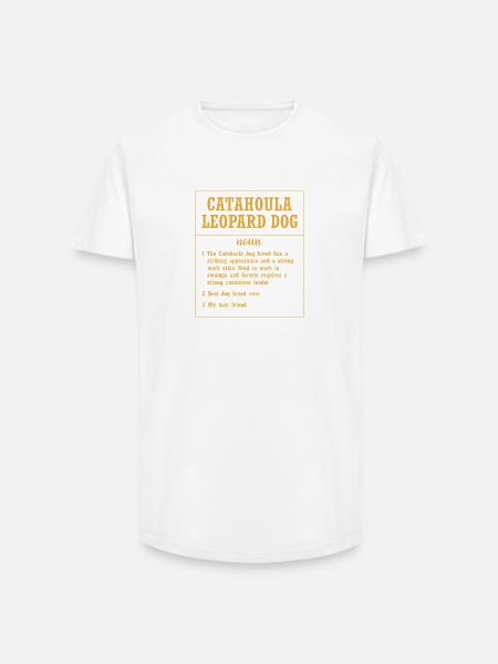 Catahoula Dog - Long Fit Men's T-Shirt - white